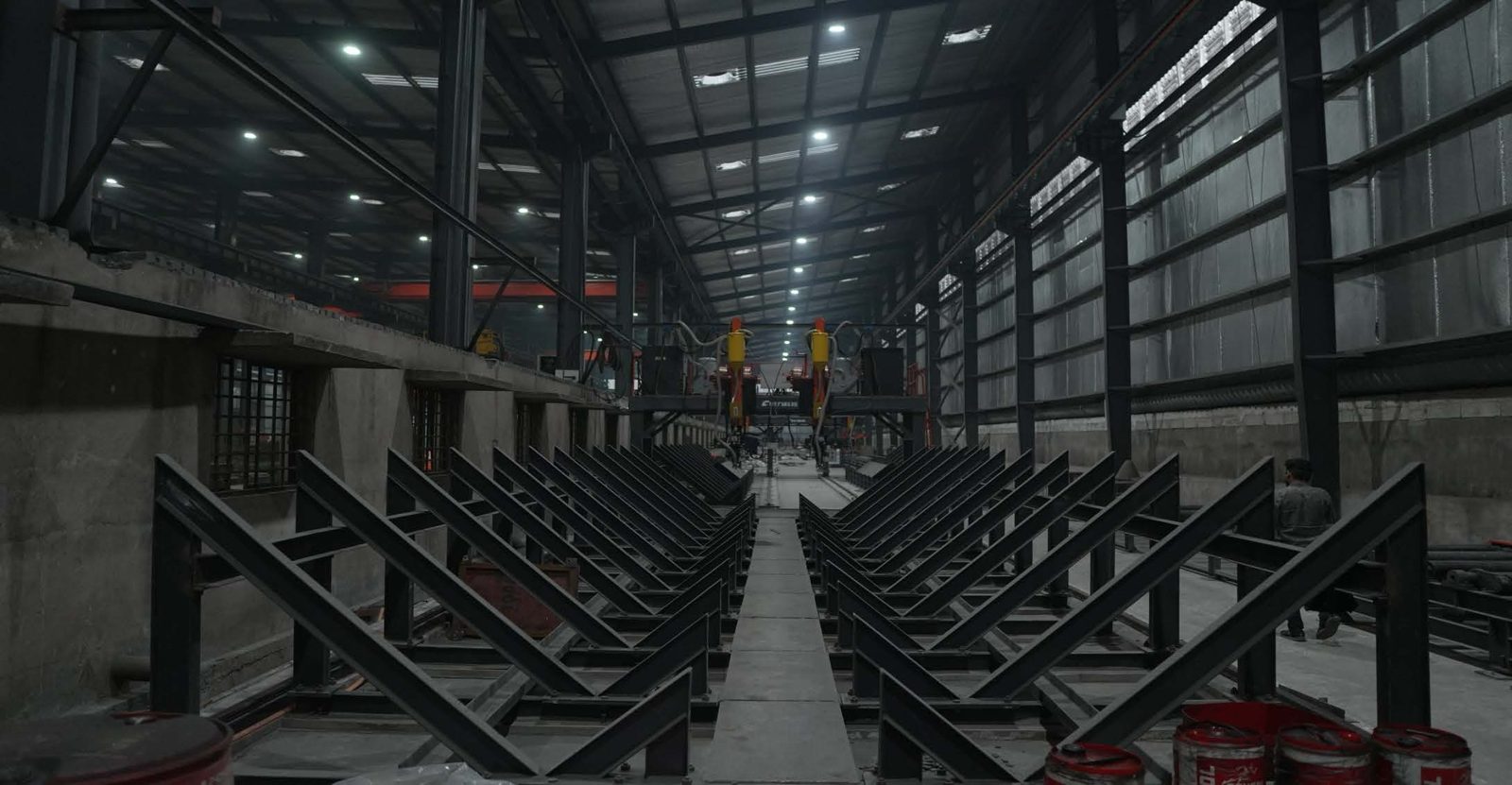 Beam assembly production line at Yash Engicon